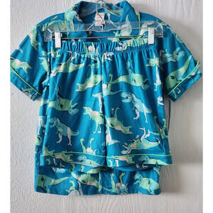 Cat & Jack Girls Flannel Dinosaurs Pajama Set Flame Resistant Unisex (C7)